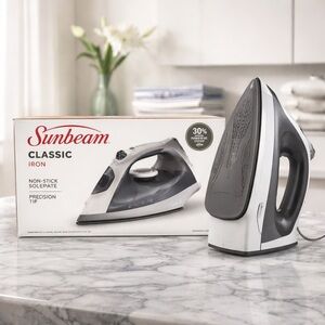 Sunbeam Classic Iron Non Stick Steam Plate 1250 Watts
